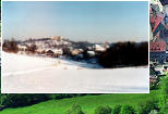 Hinter unserem Haus im Winter