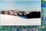 Hinter unserem Haus im Winter