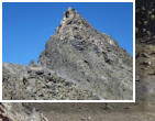 Der Gipfel des Navado Toluca in 4690 m, eine Schutthalde