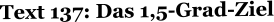 Text 137: Das 1,5-Grad-Ziel