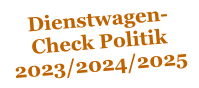 Dienstwagen-Check Politik 2023/2024/2025